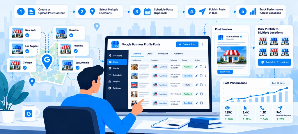 How to Manage Google Business Profile Posts Across Locations
